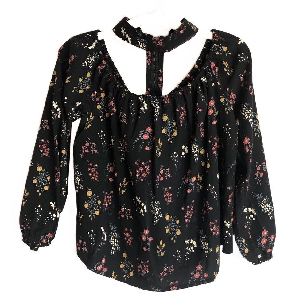 Alice Blue | Off Shoulder Black Floral M NWOT - Picture 3 of 6